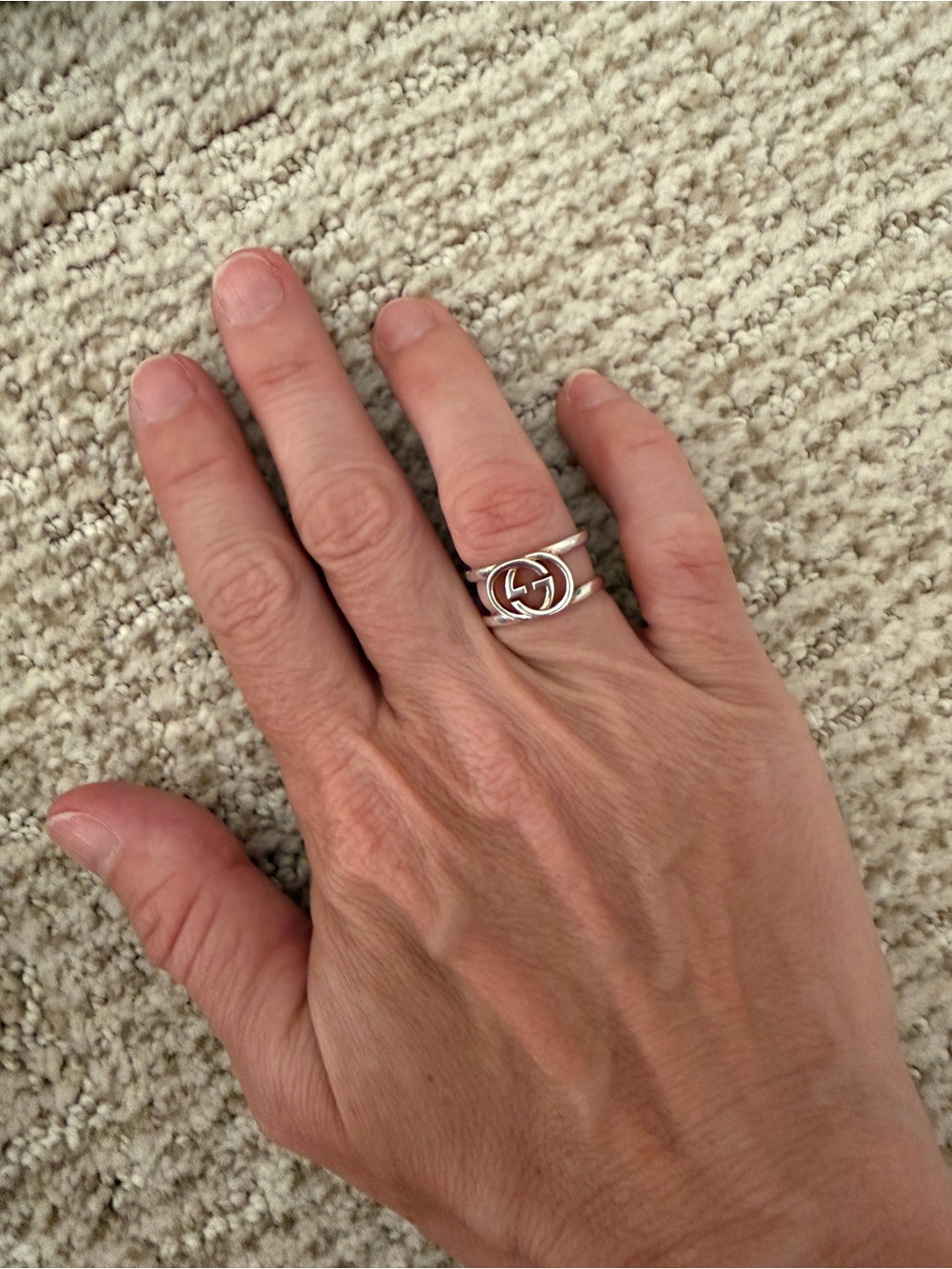 New with tag! Gucci Interlocking Double G Ring. Size 7. Authentic - Picture 3 of 5